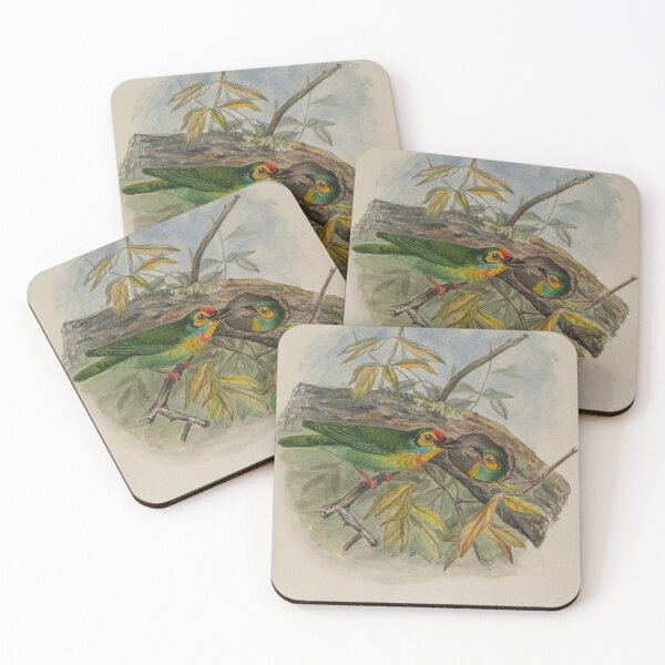 Item preview, Two Little Ceylon Barbet designed and sold by laguitan10.