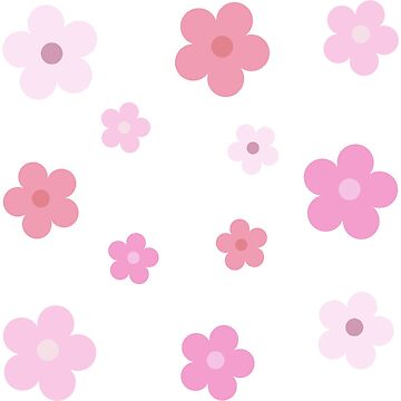 Artwork thumbnail, pink flowers by foIkIore