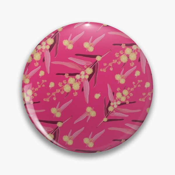 Item preview, Golden Wattle Flowers - Pink and Yellow Palette designed and sold by Sketchbook Designs.
