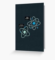 Negative Atom Greeting Card