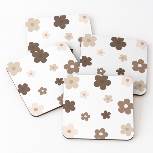 Item preview, nude/brown flowers designed and sold by foIkIore.