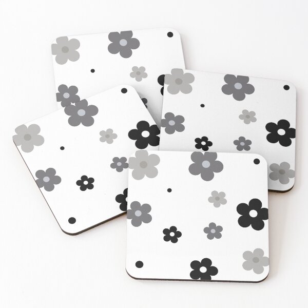 Item preview, greyscale flowers designed and sold by foIkIore.