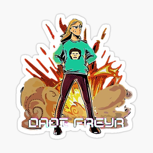 dadi freyr super hero Sticker