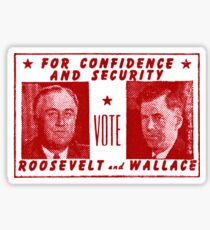 1940 Abstimmung Roosevelt und Wallace Sticker