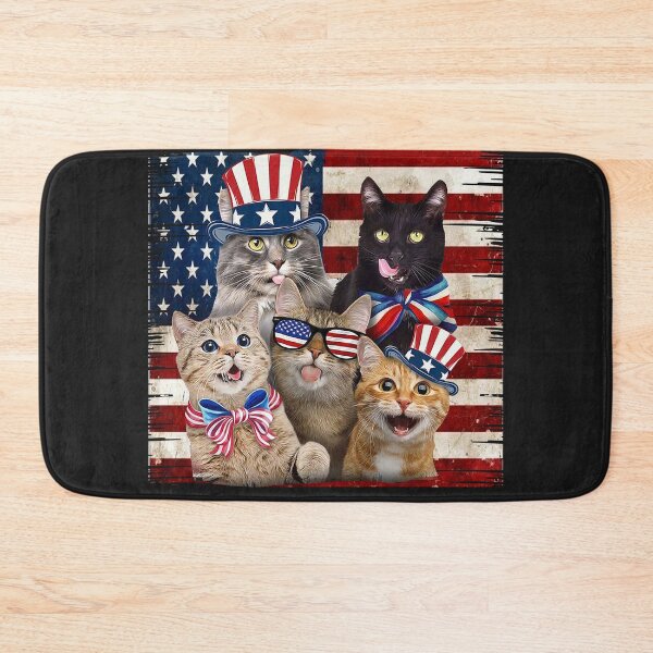 Item preview, American Flag Proud Cat Shirt designed and sold by RobBengi24.