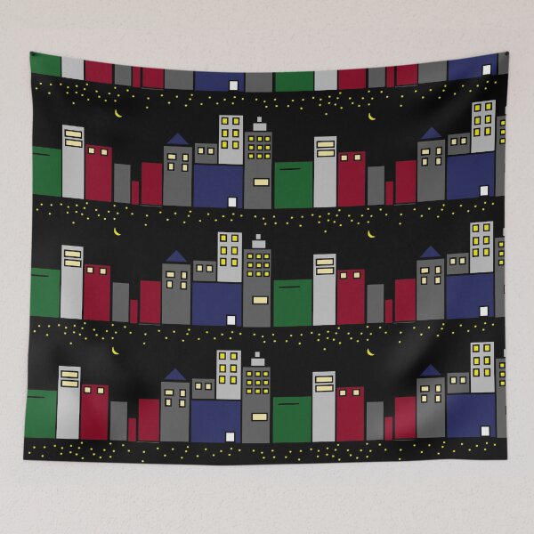 Item preview, City Skyline at Night designed and sold by silvasm516.