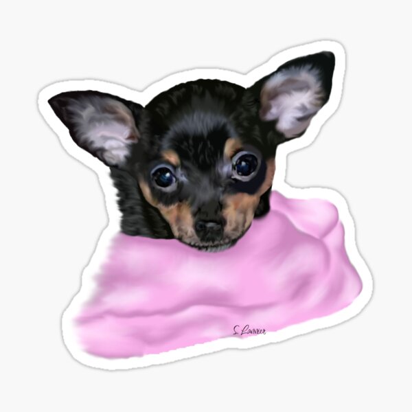 Item preview, Cute Chihuahua Puppy Portrait No Background designed and sold by paintedmemories.