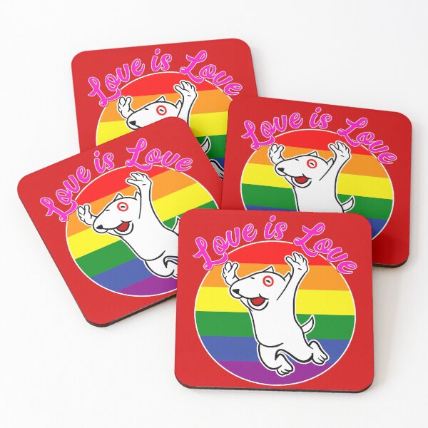 Item preview, LGBTQ+ Love Is Love Essential Dog Pride designed and sold by wrestletoys.