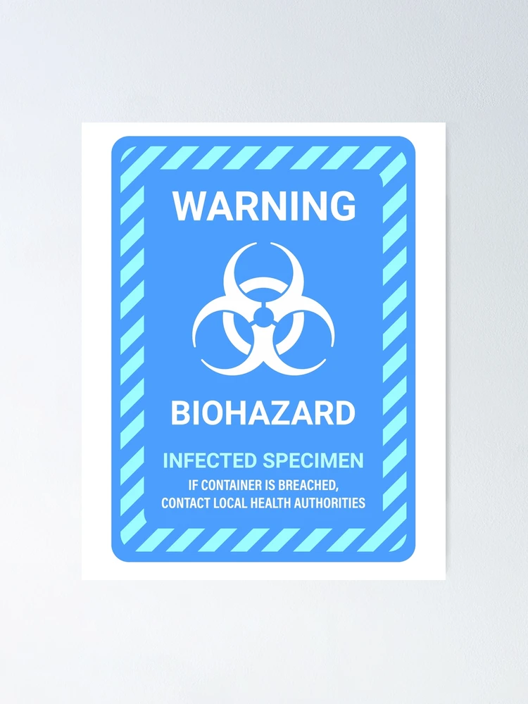 BIOHAZARD ポスター Bio Hazard Safety Poster - Compliance Poster Company