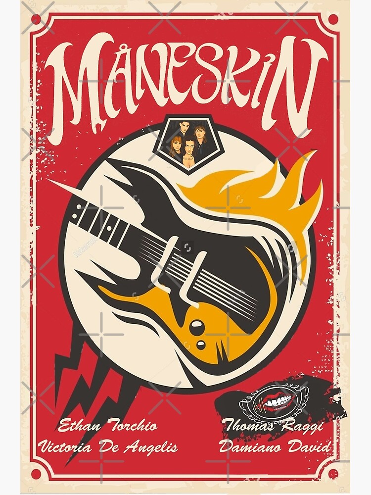 Discover Måneskin Rock N Roll Poster