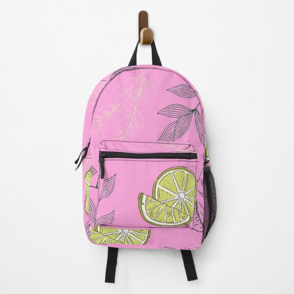 Item preview, limes and leaves pink pattern designed and sold by JooArtPrints ★★★★★.