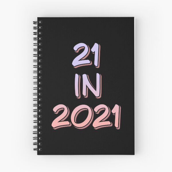 Item preview, 21 IN 2021 | TURNING 21 IN 2021 | 21ST birthday | 21st birthday gift | Gradient 21 in 21 designed and sold by Violet Treasures.