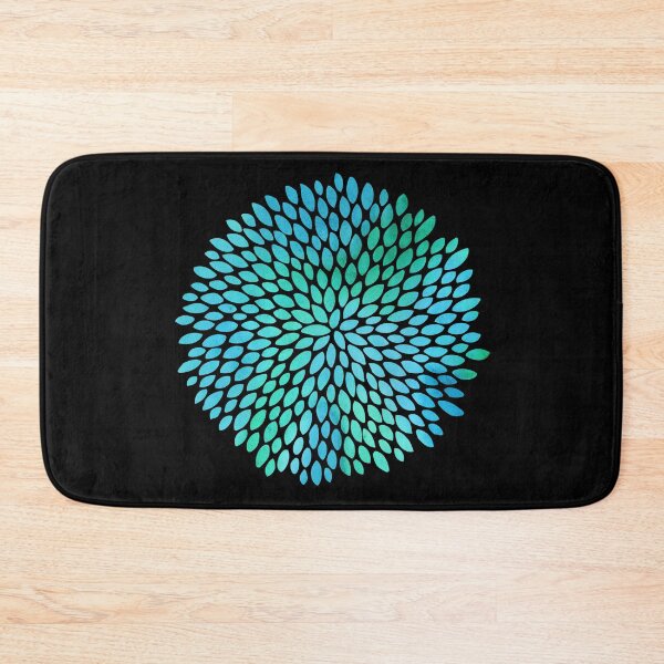Item preview, Leaf Pattern Blue And Green designed and sold by geminivibe.