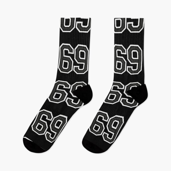 Item preview, 69 Black Jersey Sports Number sixty-nine Football 69 designed and sold by elhefe.