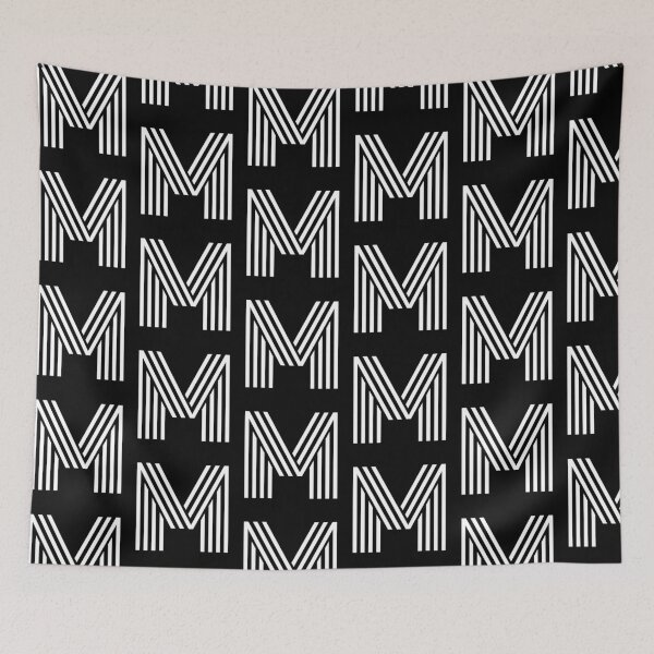 Item preview, M Black and White designed and sold by AllCDESIGNS.