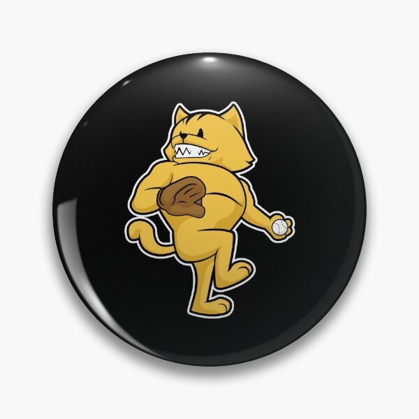 Item preview, Cat at Baseball with Catch glove designed and sold by Snabdesign84.
