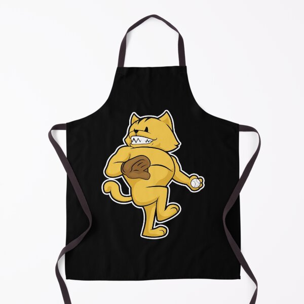 Item preview, Cat at Baseball with Catch glove designed and sold by Snabdesign84.