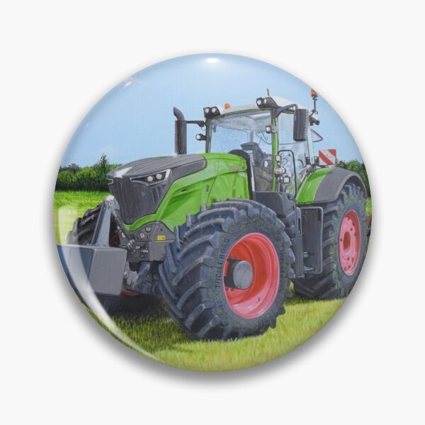 Item preview, Green Tractor in Field (oval) designed and sold by SandraWarmerdam.