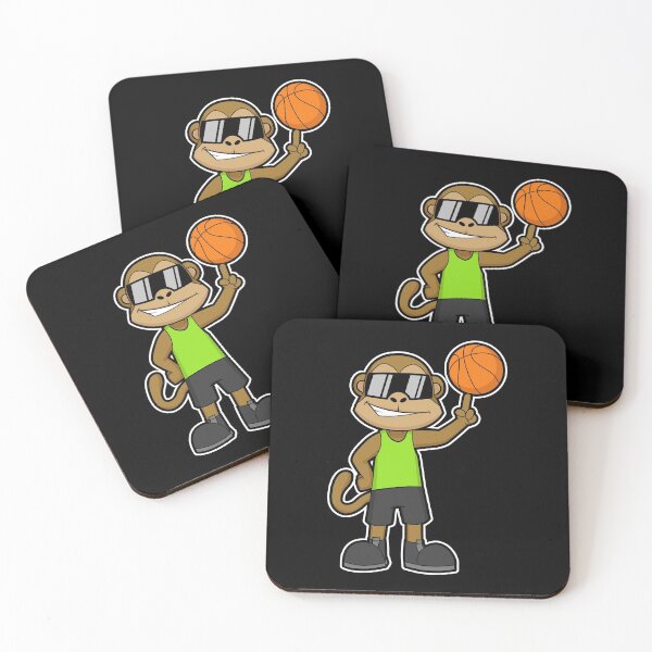 Item preview, Monkey as Basketball player with Basketball ball designed and sold by Snabdesign84.