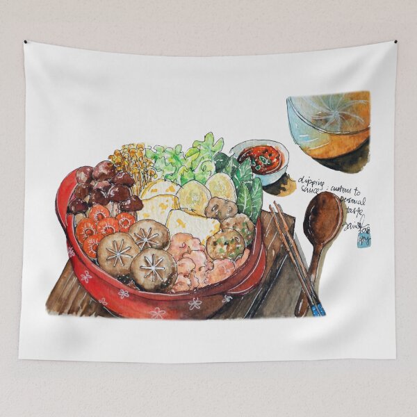 Item preview, Winter Hot Pot Illustration designed and sold by dairiecillust.