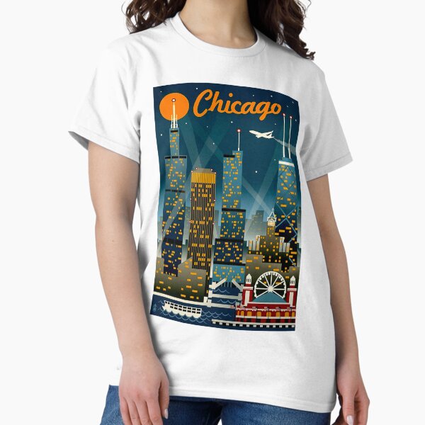 Item preview, CHICAGO ; Vintage Travel Advertising Print designed and sold by posterbobs.