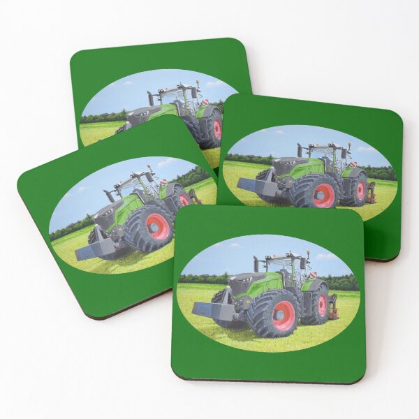 Item preview, Green Tractor in Field (green background) designed and sold by SandraWarmerdam.