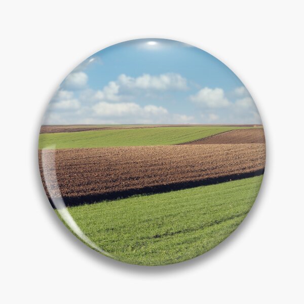 Item preview, Green wheat and plowed field landscape  designed and sold by goceris.