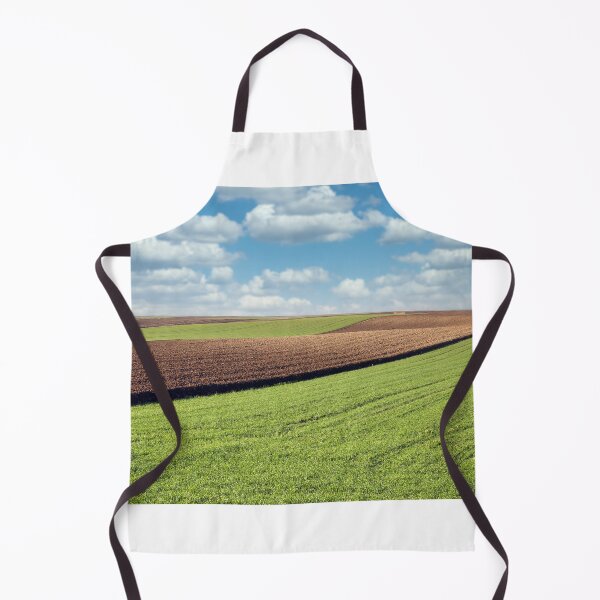 Item preview, Green wheat and plowed field landscape designed and sold by goceris.