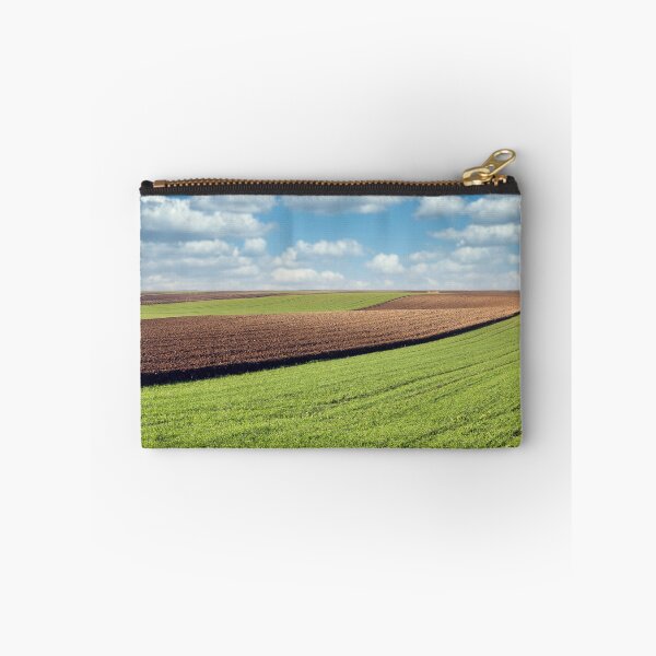 Item preview, Green wheat and plowed field landscape  designed and sold by goceris.