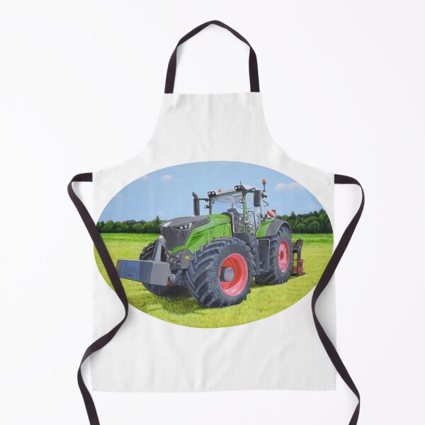 Item preview, Green Tractor in Field (oval) designed and sold by SandraWarmerdam.