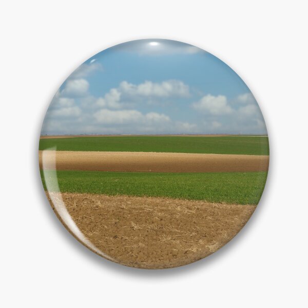 Item preview, plowed and young green wheat field landscape  designed and sold by goceris.