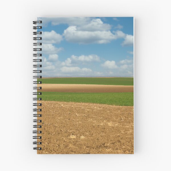 Item preview, plowed and young green wheat field landscape  designed and sold by goceris.