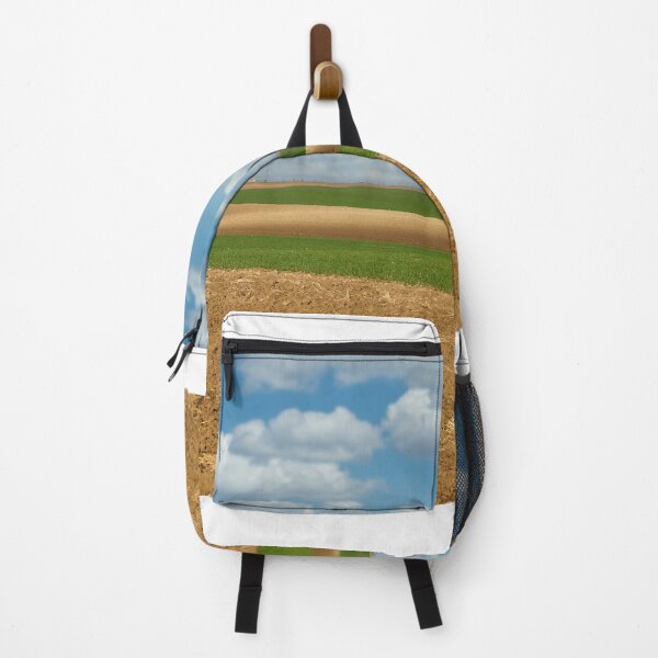 Item preview, plowed and young green wheat field landscape designed and sold by goceris.