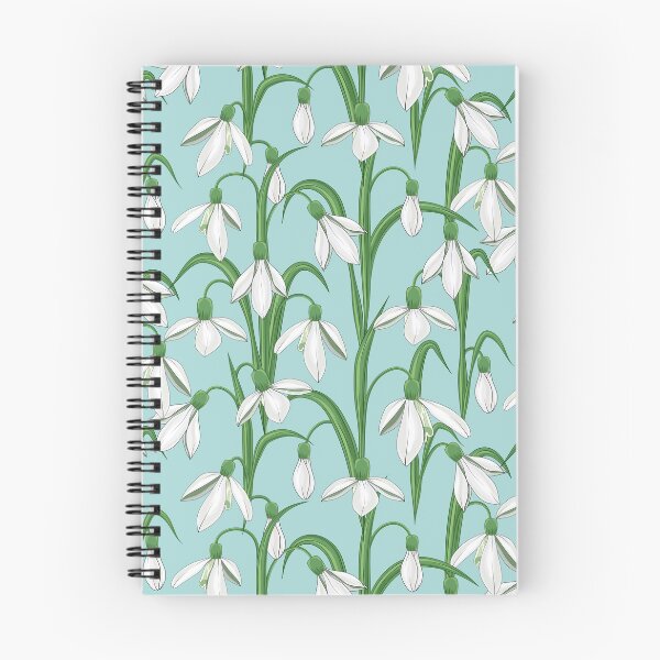 Item preview, Snowdrops Flowers Pattern designed and sold by Ayesha Saleem.