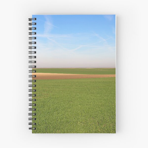 Item preview, Young green wheat field landscape  designed and sold by goceris.