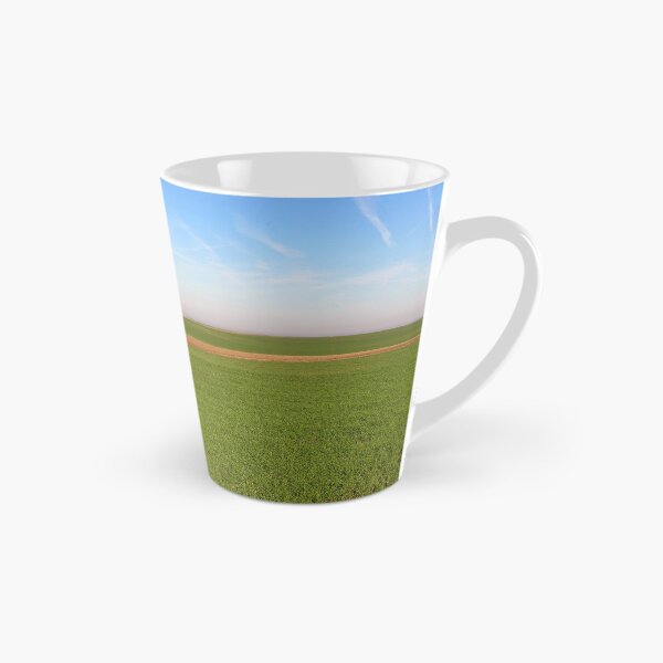 Item preview, Young green wheat field landscape  designed and sold by goceris.