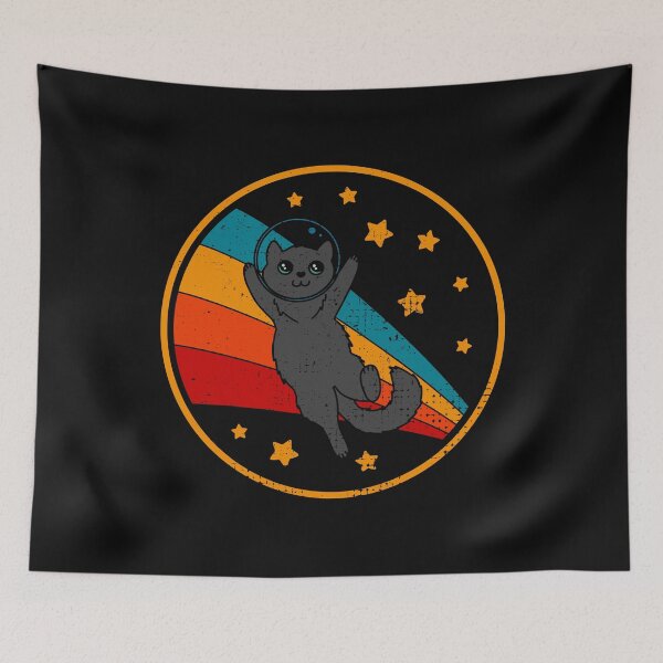 Item preview, Cute Vintage Nebelung Cat Retro Space Cat designed and sold by JokeGysen.