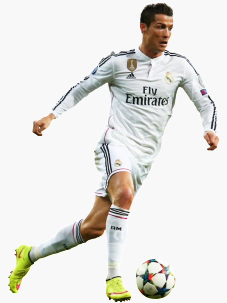  30 calcomanías de fútbol real de Madrid de Cristiano