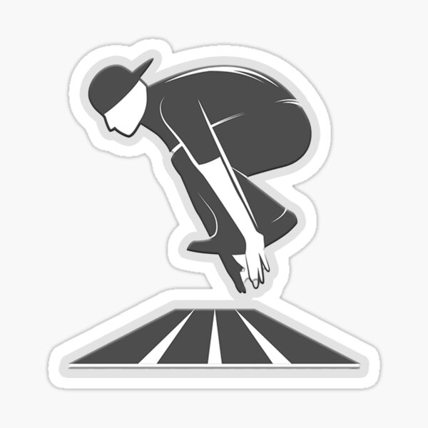 Classic simple parkour style design Sticker