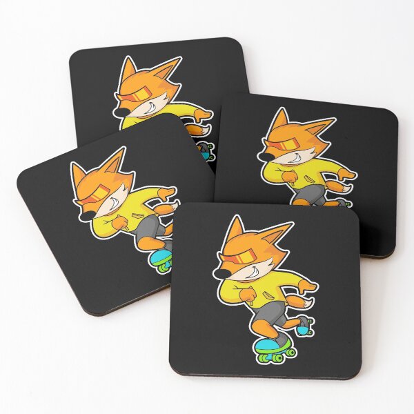 Item preview, Fox as Skater with Roller skates designed and sold by Snabdesign84.