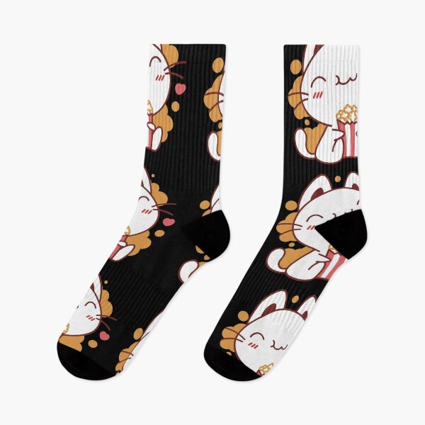 Aperçu de l'œuvre Pop-corn chat kawaii - pop-corn créée et vendue par VintagePrada.