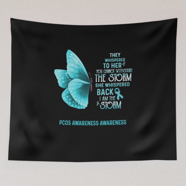 Item preview, I Am The Storm PCOS Awareness Butterfly designed and sold by cadieuxart.