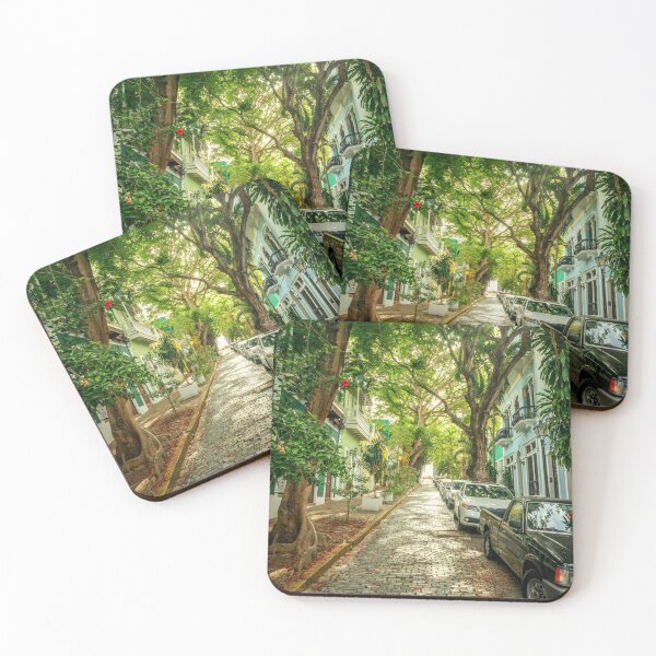 Item preview, City jungle - beautiful street overgrown with lush greenery designed and sold by Mikołaj Niemczewski.