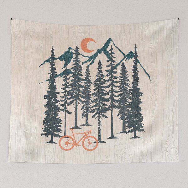 Aperçu de l'œuvre Lune et vélo créée et vendue par tabemisa.