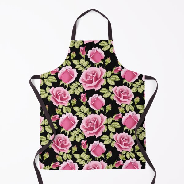 Item preview, Roses Pattern On Black Background designed and sold by Ayesha Saleem.