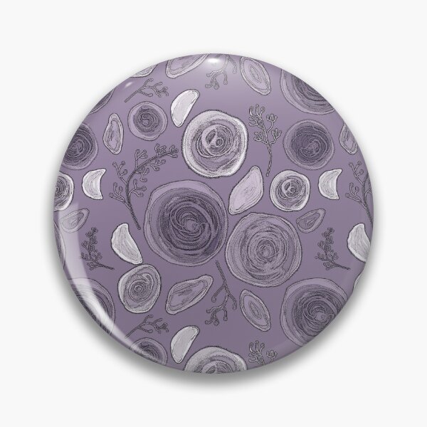 Item preview, Floral pattern, drawing, dark and light roses on a lilac background. designed and sold by UVI-CA.