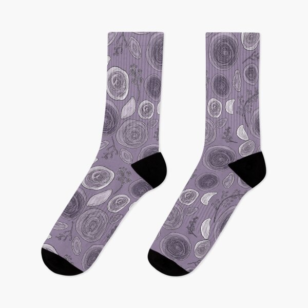 Item preview, Floral pattern, drawing, dark and light roses on a lilac background. designed and sold by UVI-CA.