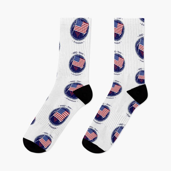 Item preview, BBQ - Beer - Freedom - American Flag designed and sold by HolidayTees.