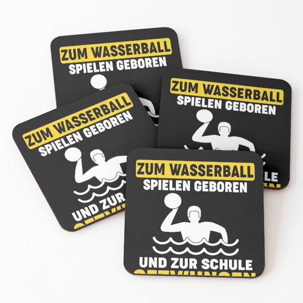 Item preview, ZUM WASSERBALL GEBOREN UND SCHULE GEZWUNGEN designed and sold by Spirit-Designs.