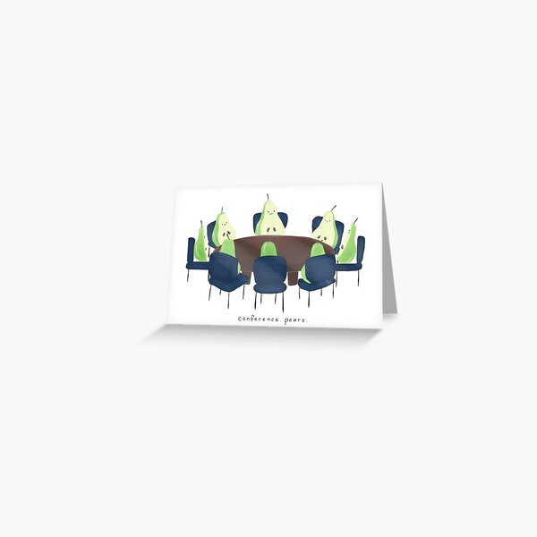 Conference Pears Greeting Card